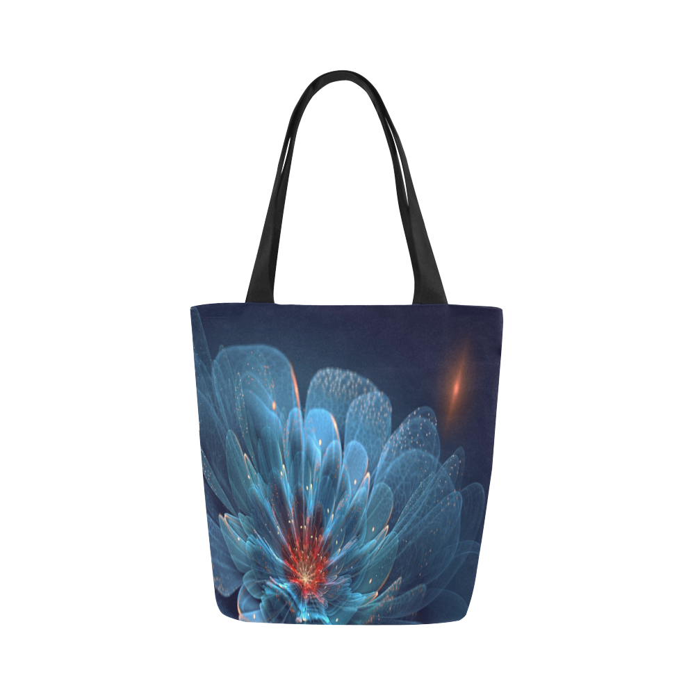 3D Blue Flower V31 Canvas Tote Bag (Model 1657)