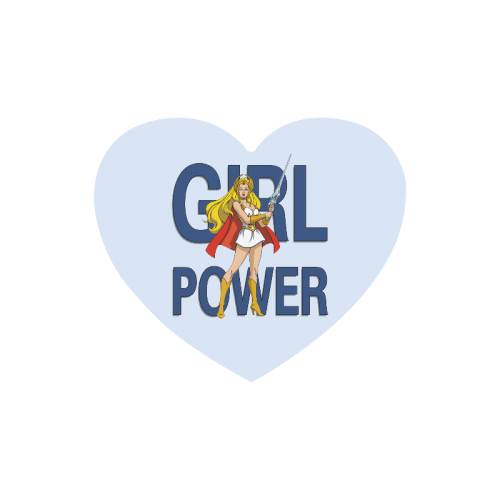 Girl Power (She-Ra) Heart-shaped Mousepad
