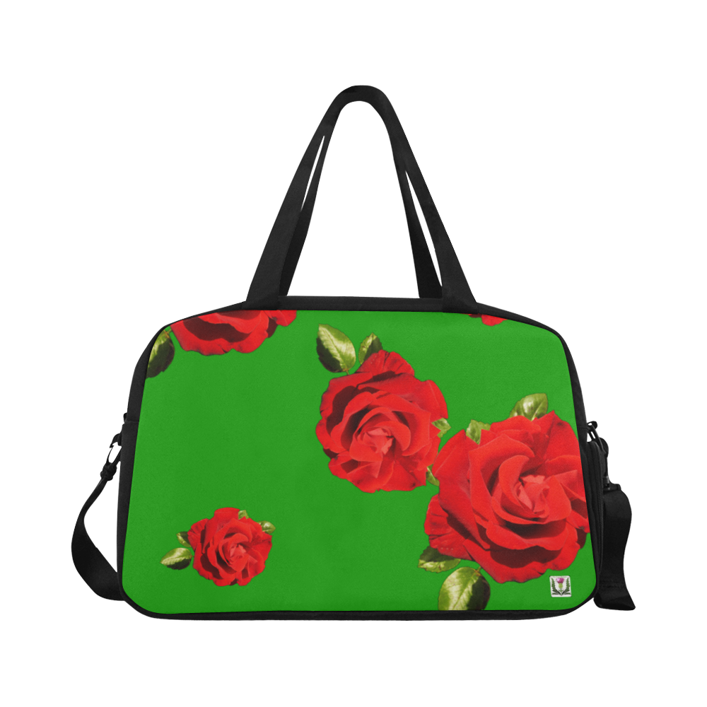 Fairlings Delight's Floral Luxury Collection- Red Rose Fitness Handbag 53086a4 Fitness Handbag (Model 1671)