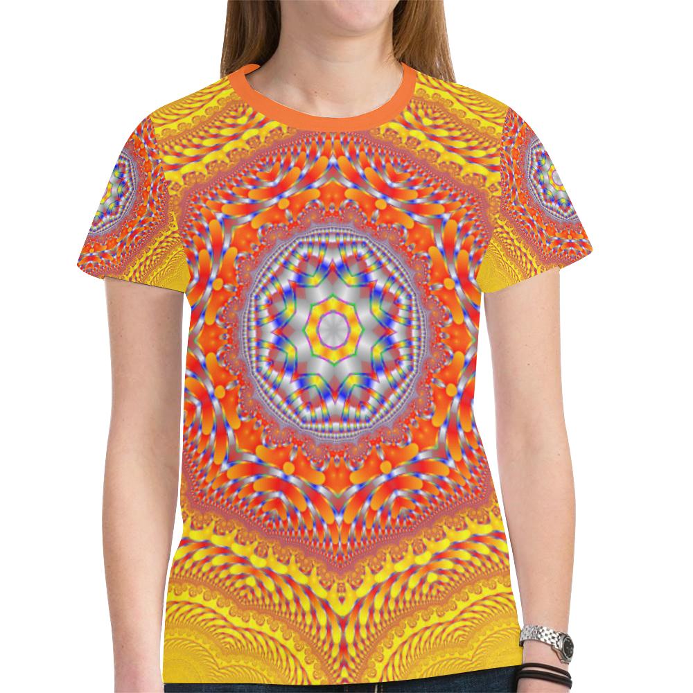 Face to Face New All Over Print T-shirt for Women (Model T45)