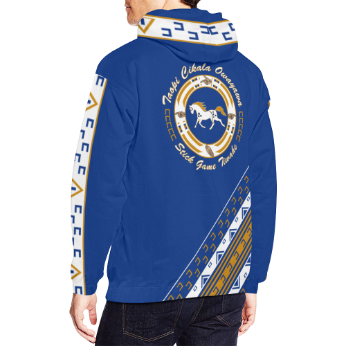 Little Wound Mustangs All Over Print Hoodie for Men/Large Size (USA Size) (Model H13)