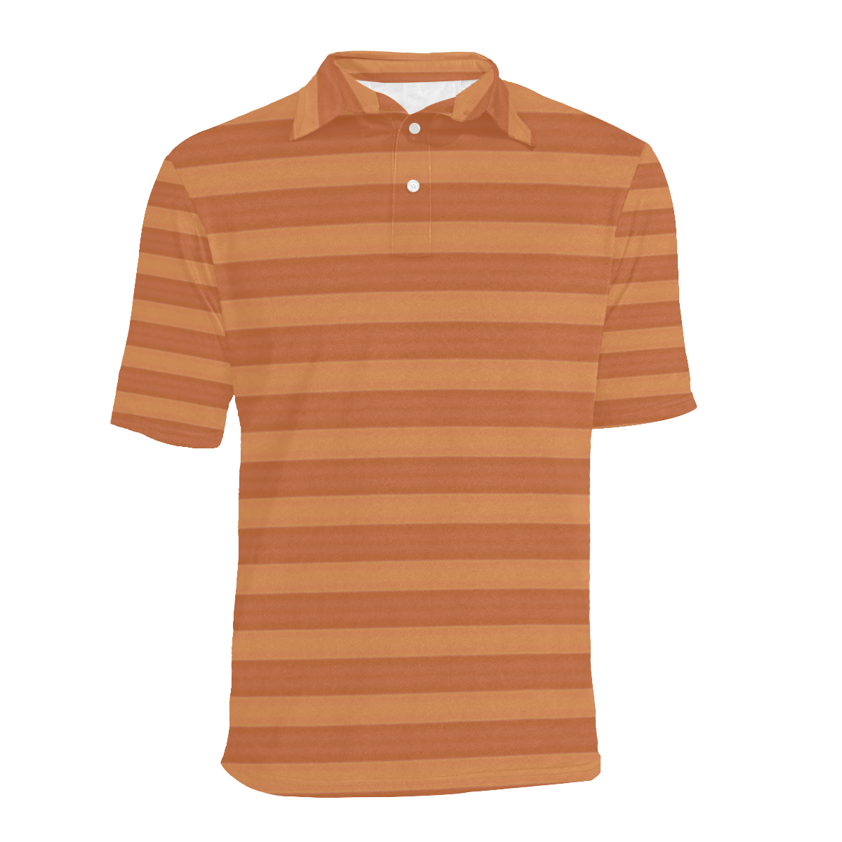 Mango Stripes Men's All Over Print Polo Shirt (Model T55)