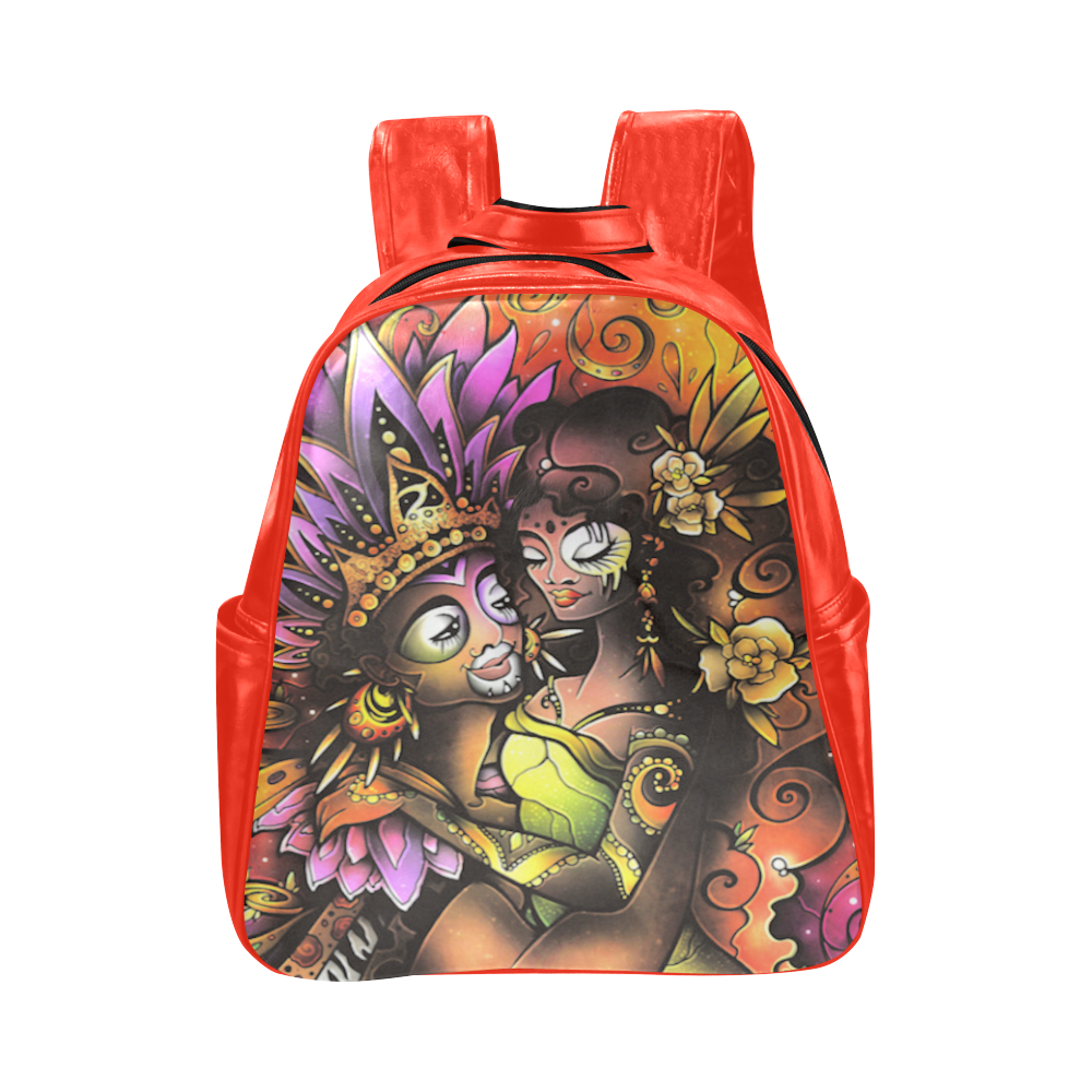 Jungle Love Multi-Pockets Backpack (Model 1636)