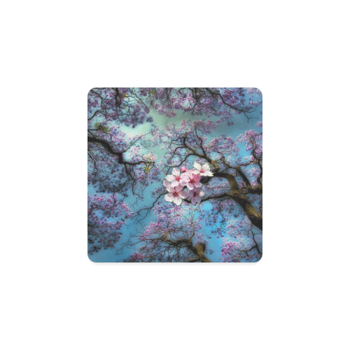 Cherry blossomL Square Coaster
