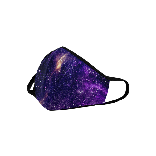 Ultra violet purple abstract galaxy Mouth Mask