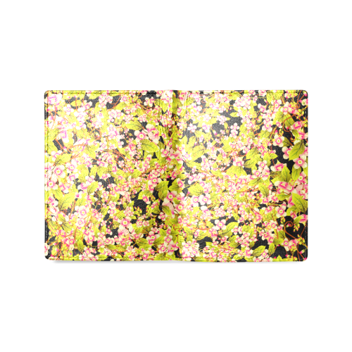 Flower Pattern Men's Leather Wallet (Model 1612)