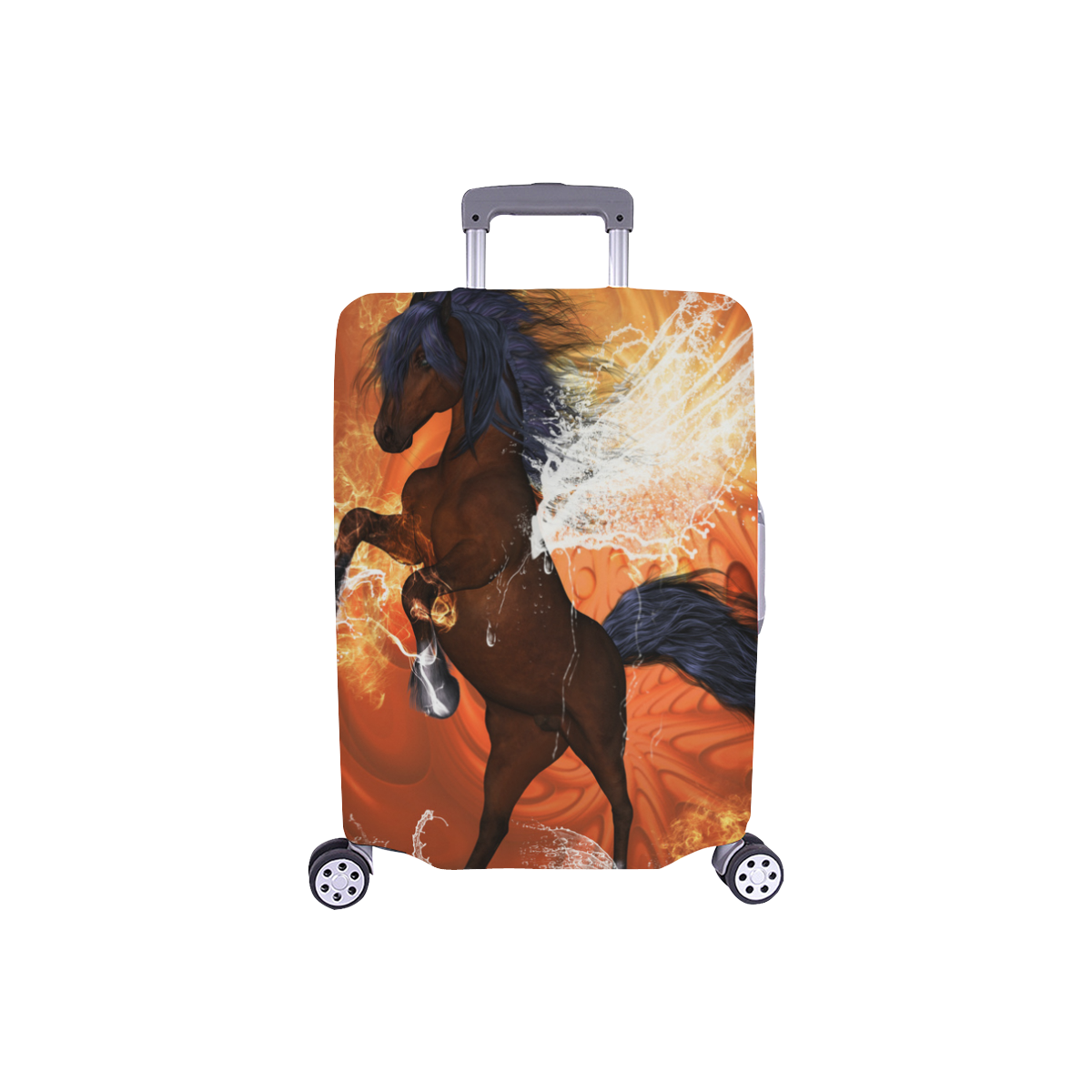 Horse with water wngs Luggage Cover/Small 18"-21"