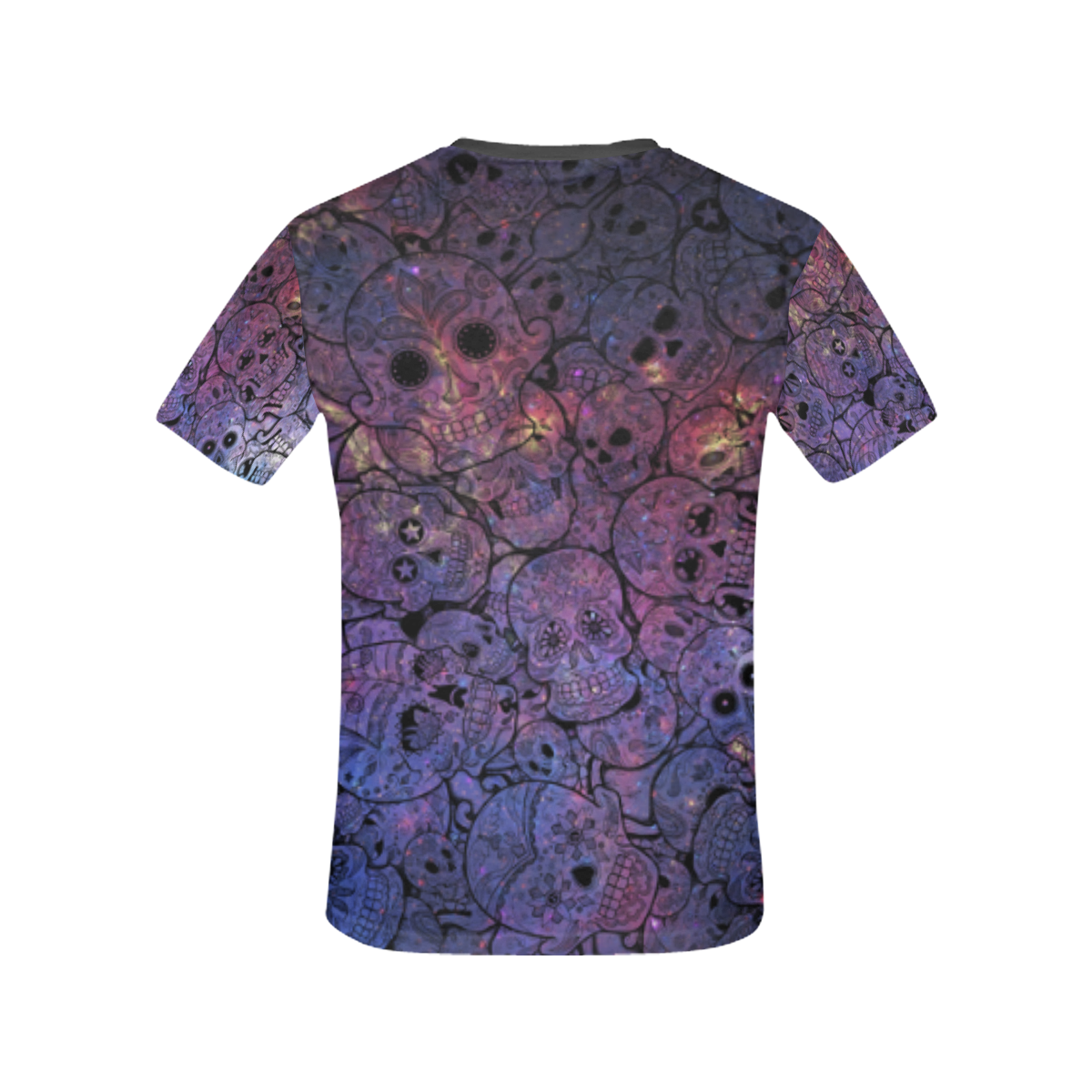 Cosmic Sugar Skulls All Over Print T-shirt for Women/Large Size (USA Size) (Model T40)