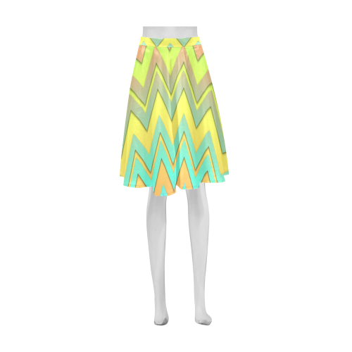 Summer Chevrons Athena Women's Short Skirt (Model D15)