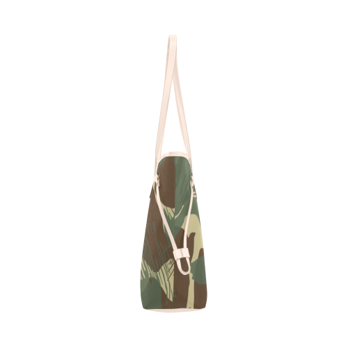 Rhodesian Brushstroke Camouflage Clover Canvas Tote Bag (Model 1661)