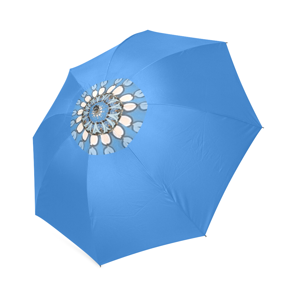 Blue Mandela Foldable Umbrella (Model U01)