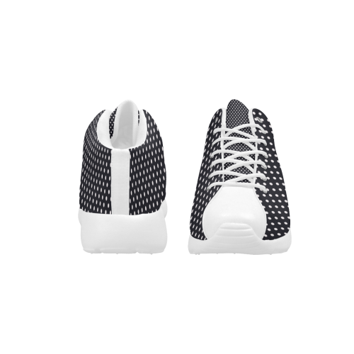 Black polka dots Women's Basketball Training Shoes/Large Size (Model 47502)