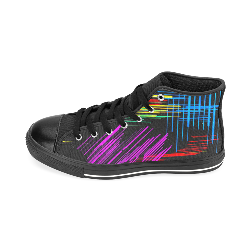 New Pattern factory 2A by JamColors Men’s Classic High Top Canvas Shoes /Large Size (Model 017)