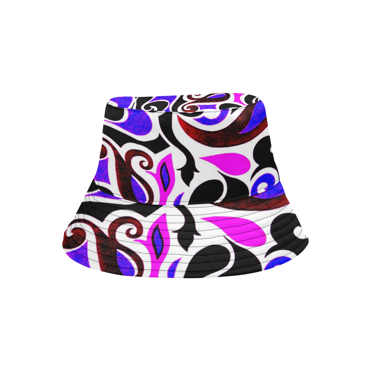 retro swirl abstract doodle All Over Print Bucket Hat