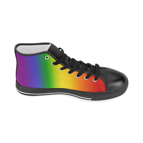 LGBTQ Rainbow Pride Women's Classic High Top Canvas Shoes (Model 017)