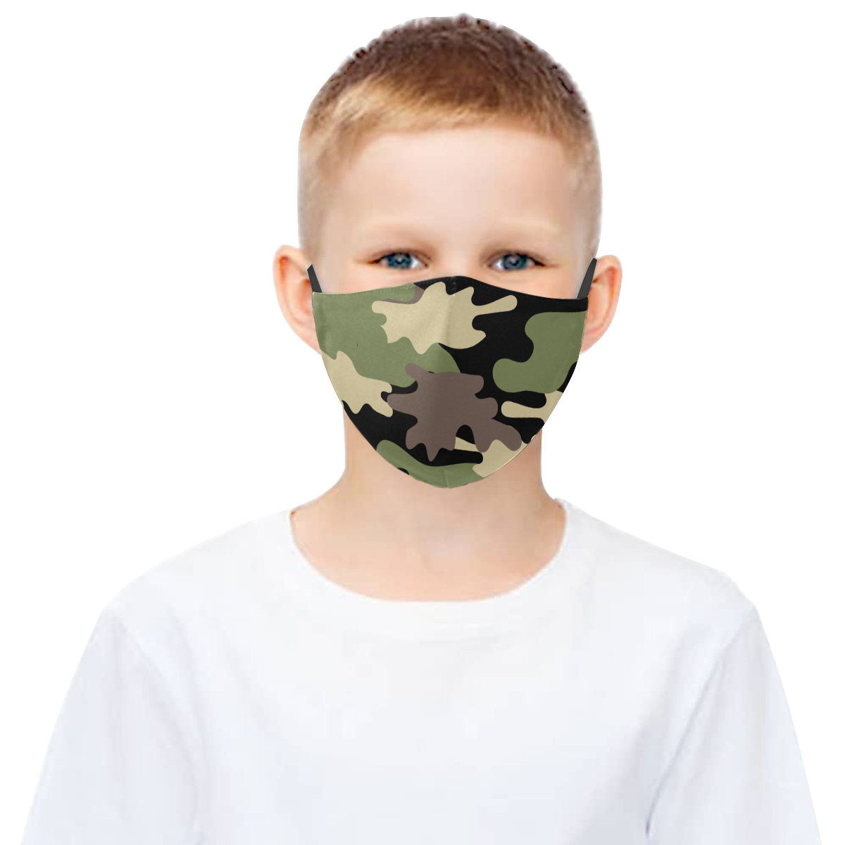 Camo 7 3D Mouth Mask with Drawstring (Pack of 3) (Model M04)