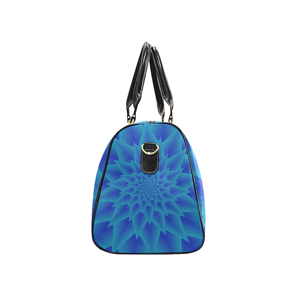 Royal blue ancient star New Waterproof Travel Bag/Small (Model 1639)
