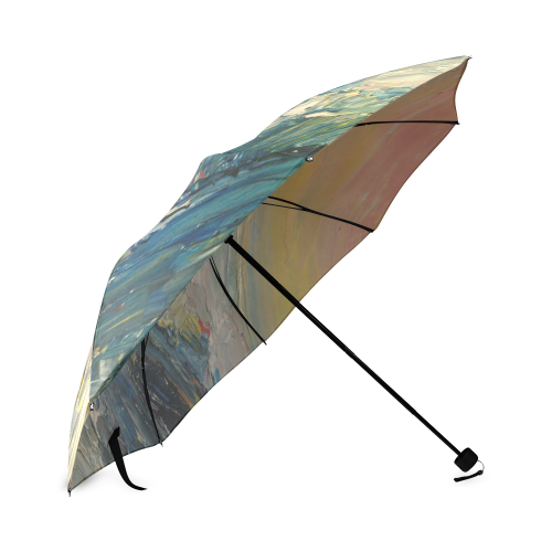 Mountains painting Foldable Umbrella (Model U01)