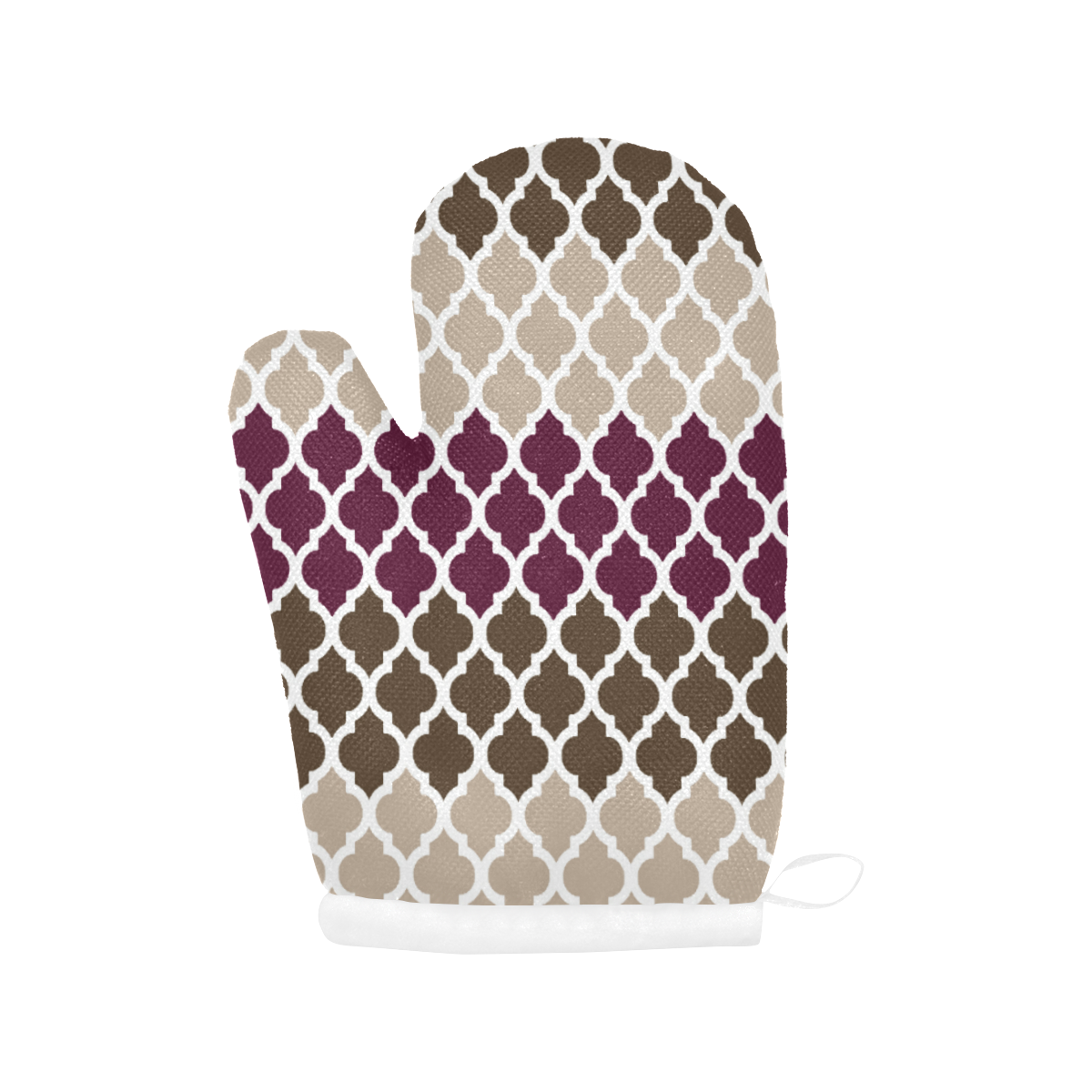 stripe lace pattern Oven Mitt (Two Pieces)