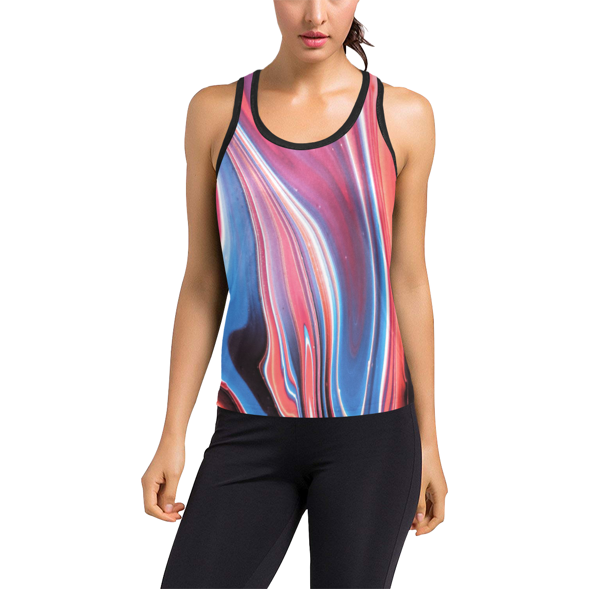 oil_b Women's Racerback Tank Top (Model T60)