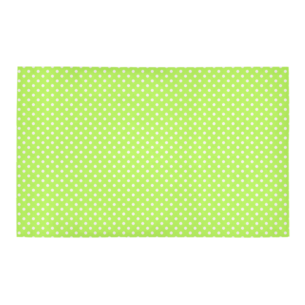 Mint green polka dots Bath Rug 20''x 32''
