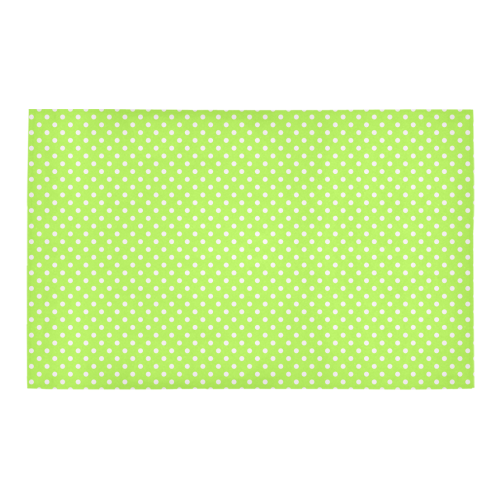 Mint green polka dots Bath Rug 20''x 32''