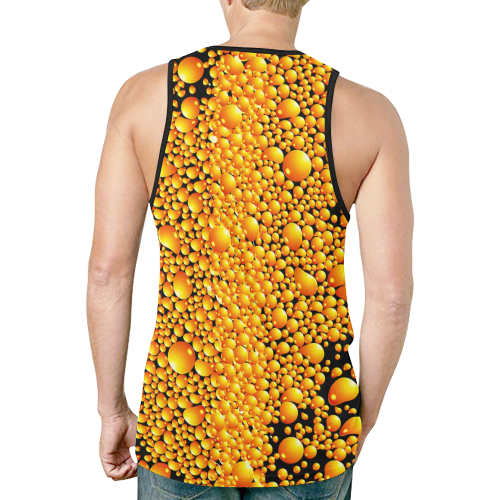 yellow bubble New All Over Print Tank Top for Men (Model T46)