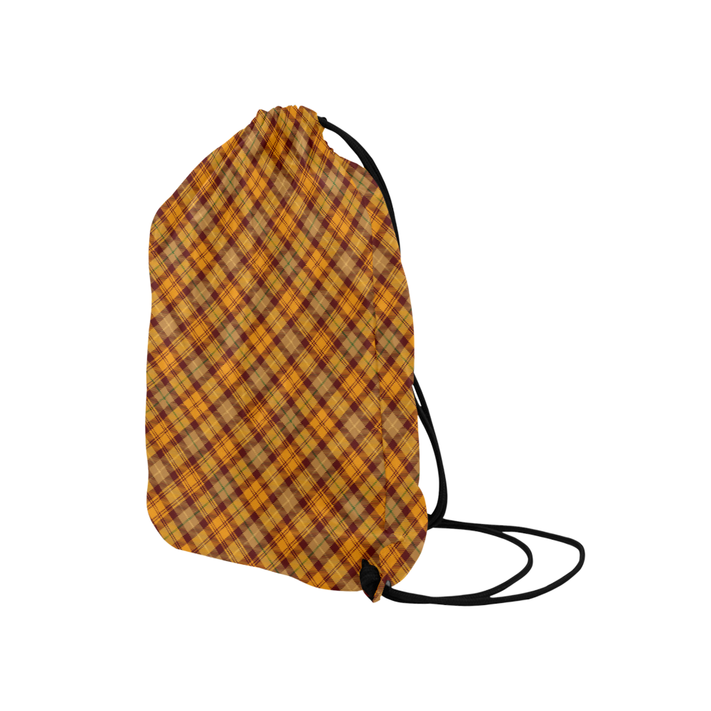 Plaid patterns Medium Drawstring Bag Model 1604 (Twin Sides) 13.8"(W) * 18.1"(H)