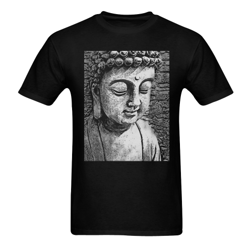 Buddha Men's T-Shirt in USA Size (Two Sides Printing)