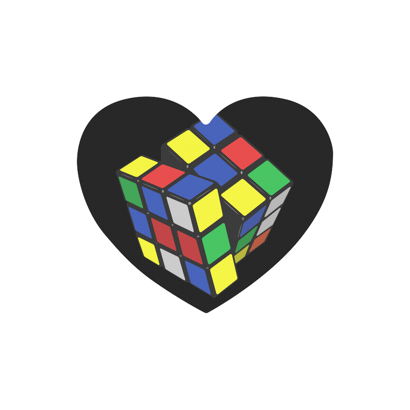 rubiks Heart-shaped Mousepad