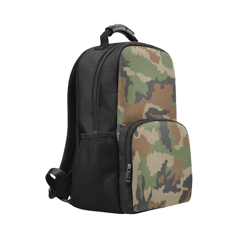 woodland camouflage Unisex Laptop Backpack (Model 1663)