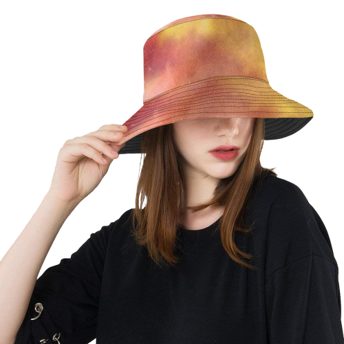 FADED-9 All Over Print Bucket Hat