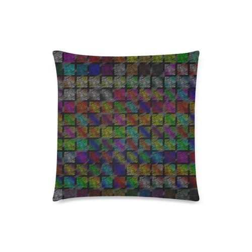 Ripped SpaceTime Stripes Collection Custom Zippered Pillow Case 18"x18" (one side)