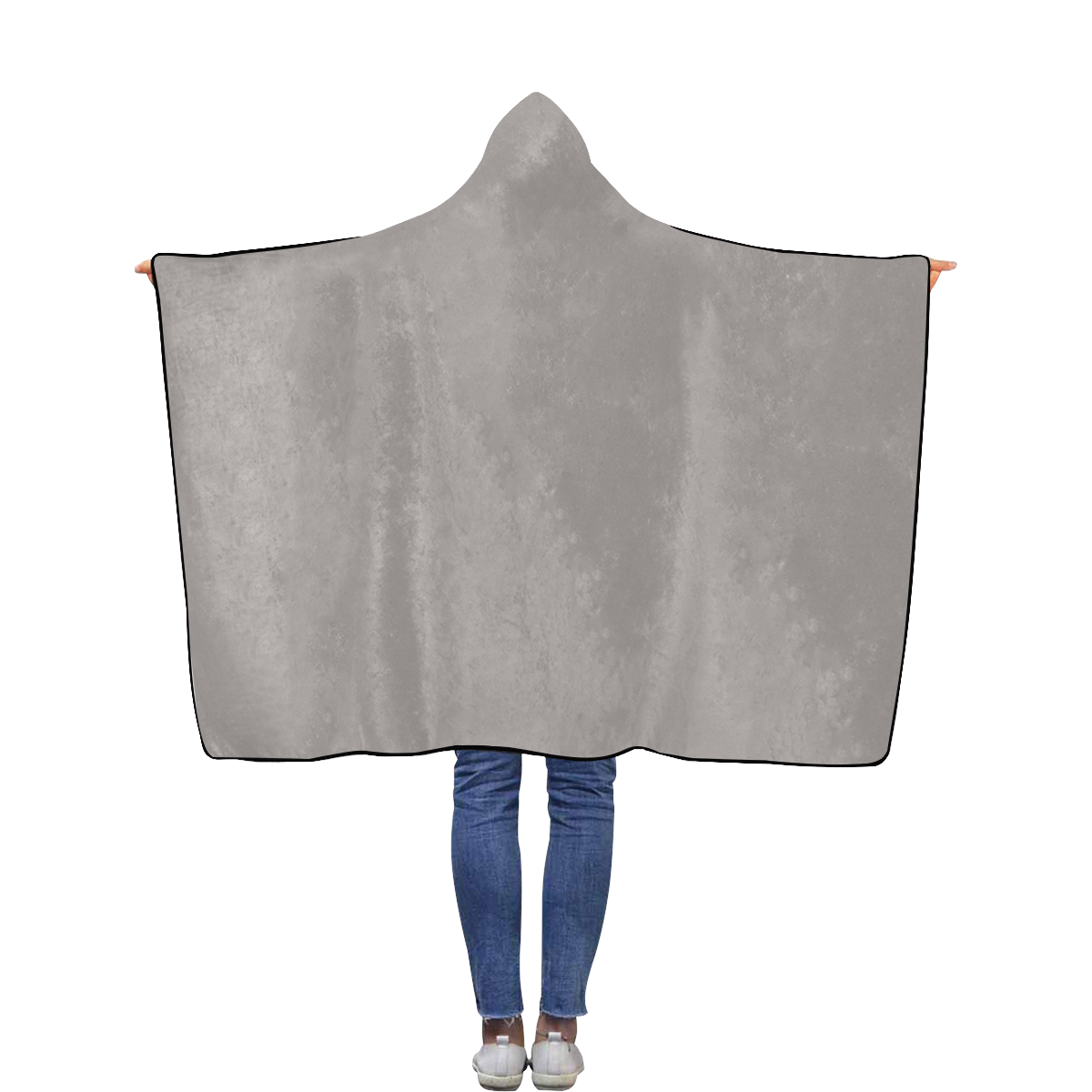 Ash Flannel Hooded Blanket 40''x50''