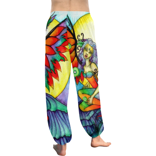 :Rainbow: FAERY ART Women's All Over Print Harem Pants (Model L18)