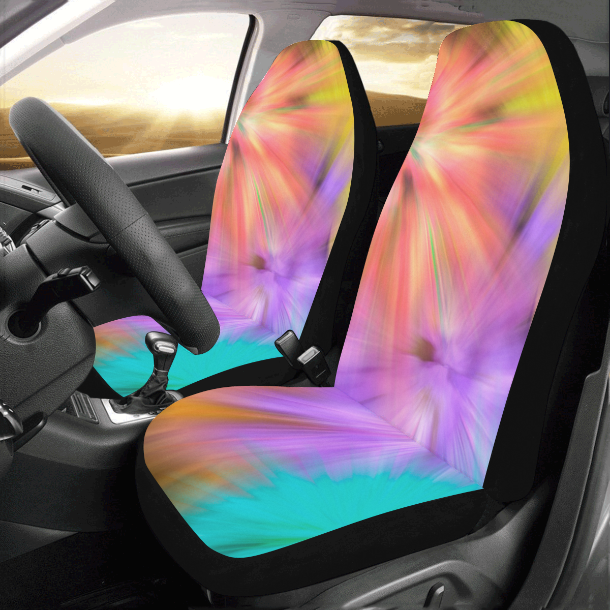 Fireworks Car Seat Covers (Set of 2)