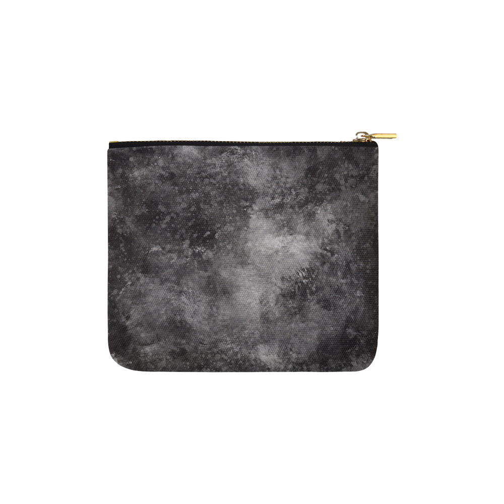 Black Grunge Carry-All Pouch 6''x5''