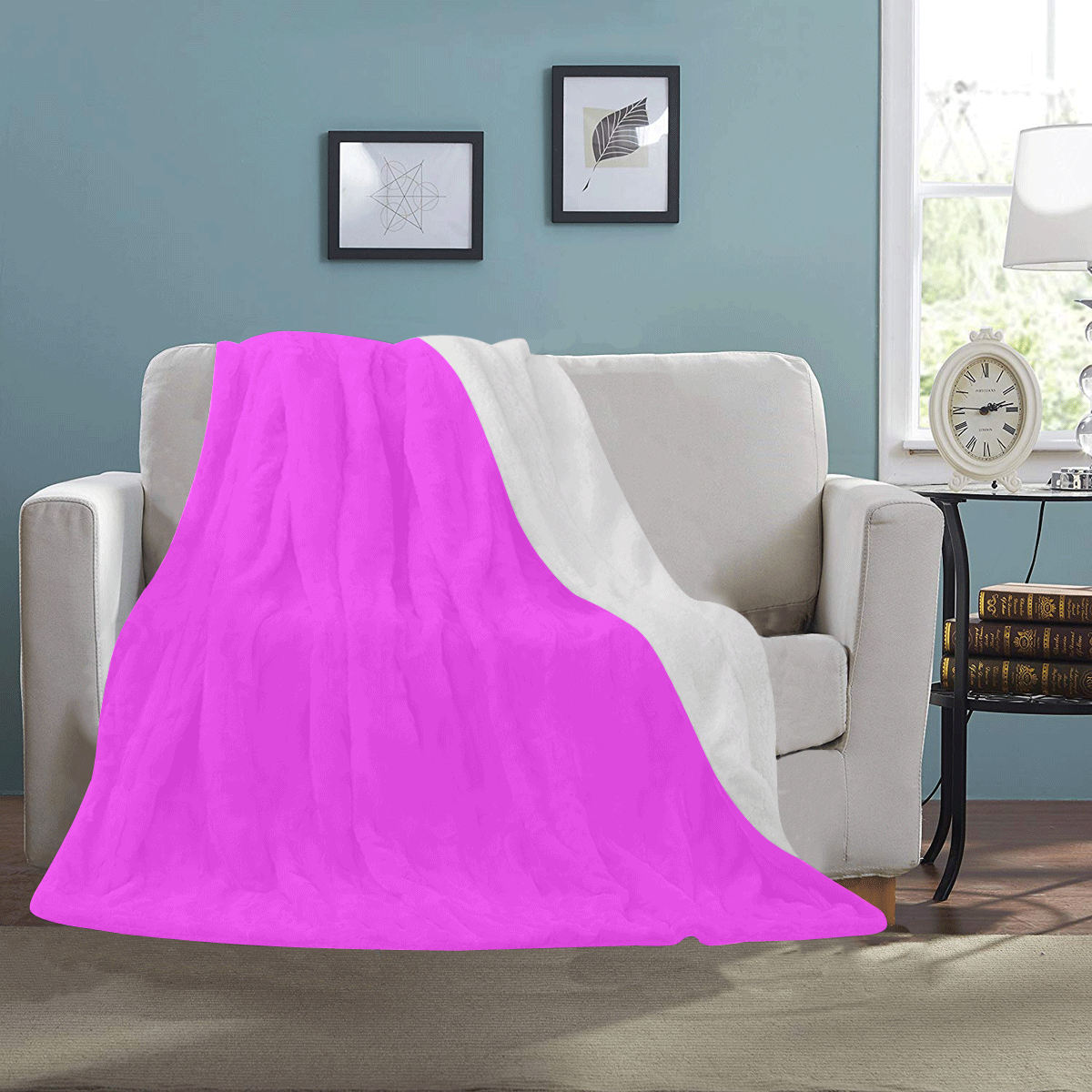 Neon Pink Ultra-Soft Micro Fleece Blanket 50"x60"