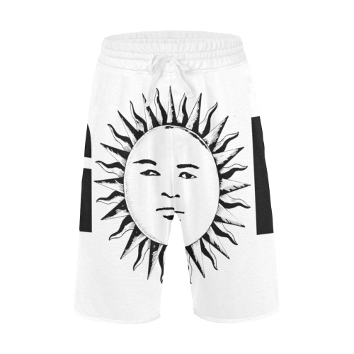 GOD Casual Shorts White Men's All Over Print Casual Shorts (Model L23)