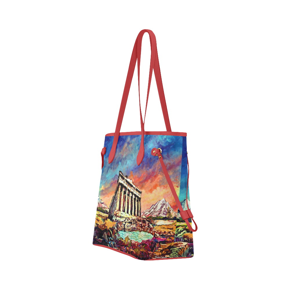 Acropolis Clover Canvas Tote Bag (Model 1661)