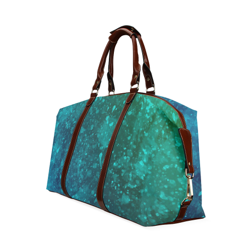 Blue and Green Abstract Classic Travel Bag (Model 1643) Remake