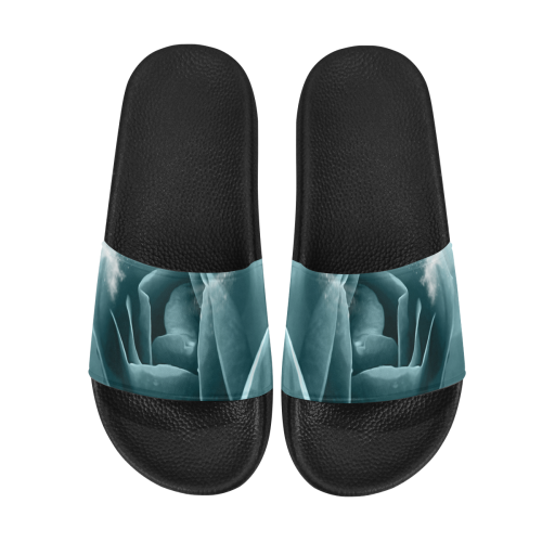 The blue rose Women's Slide Sandals (Model 057)