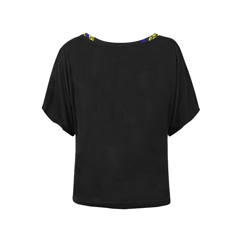 LONDON- Women's Batwing-Sleeved Blouse T shirt (Model T44)