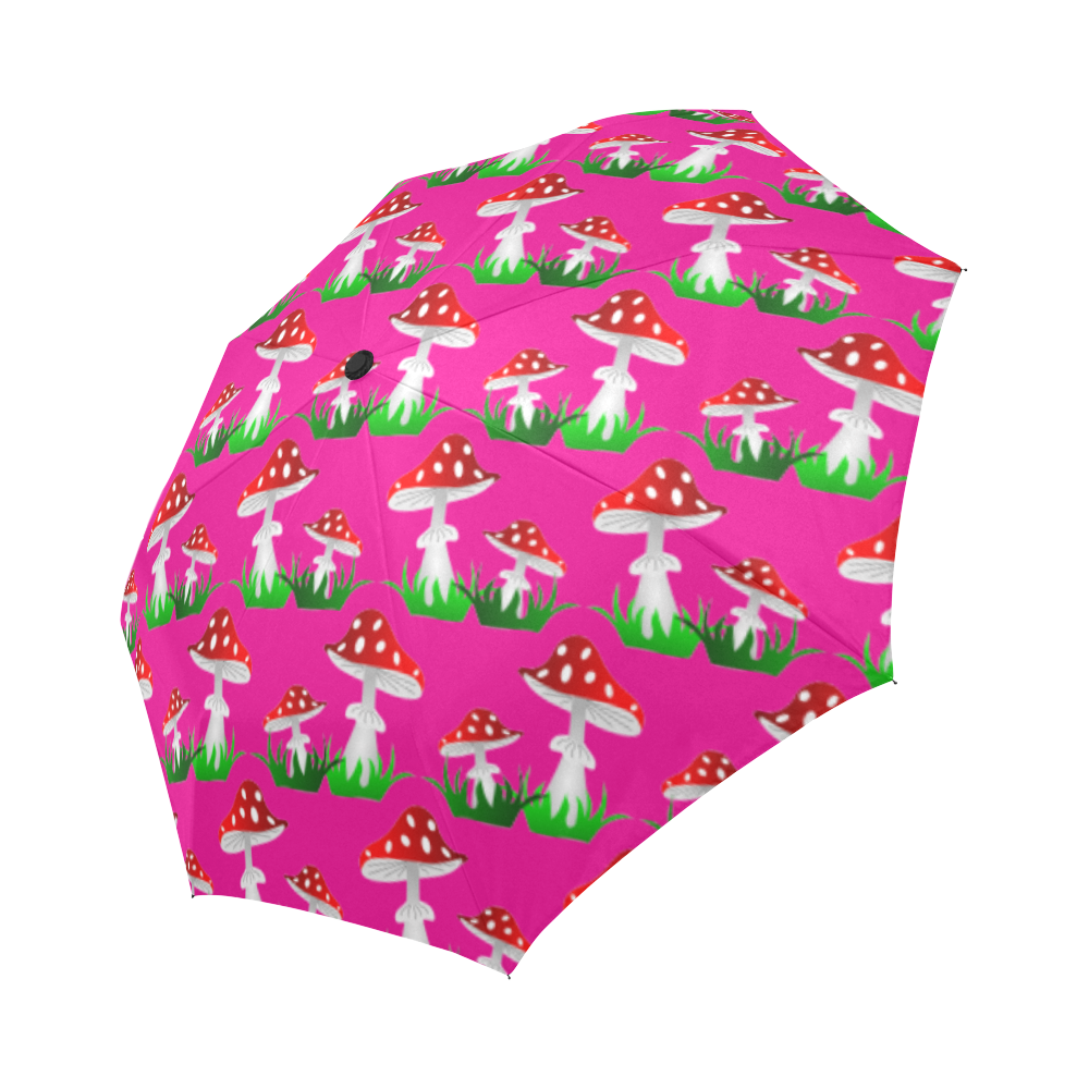 Toadstool red  pattern Auto-Foldable Umbrella (Model U04)