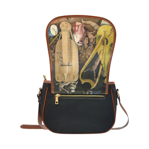 Hieronymus Bosch-The Garden of Earthly Delights (m Saddle Bag/Small (Model 1649)(Flap Customization)