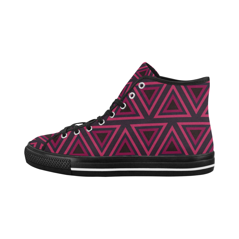 Tribal Ethnic Triangles Vancouver H Women's Canvas Shoes (1013-1)