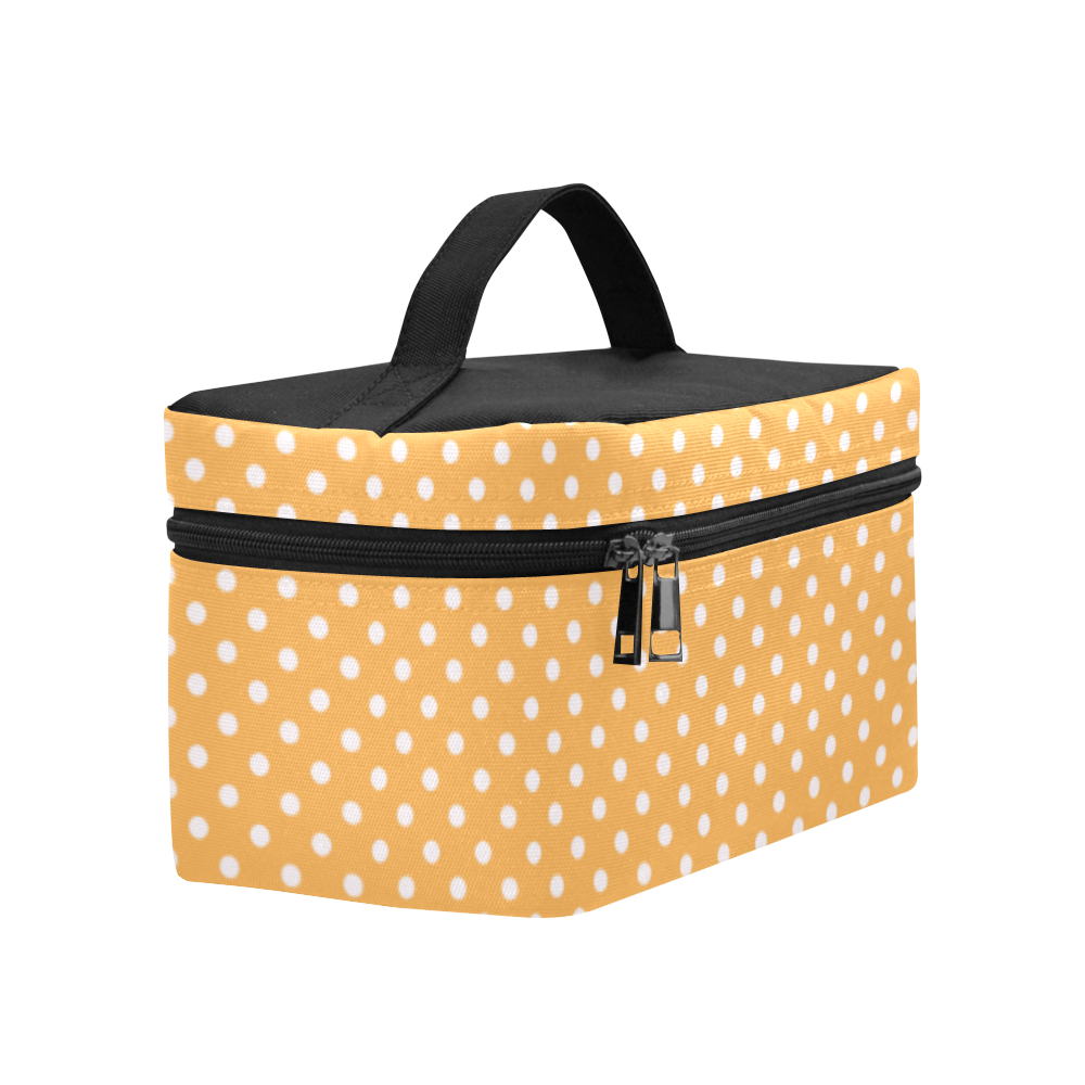 Yellow orange polka dots Lunch Bag/Large (Model 1658)