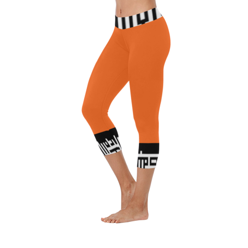 M1caprilegw004 Women's Low Rise Capri Leggings (Invisible Stitch) (Model L08)