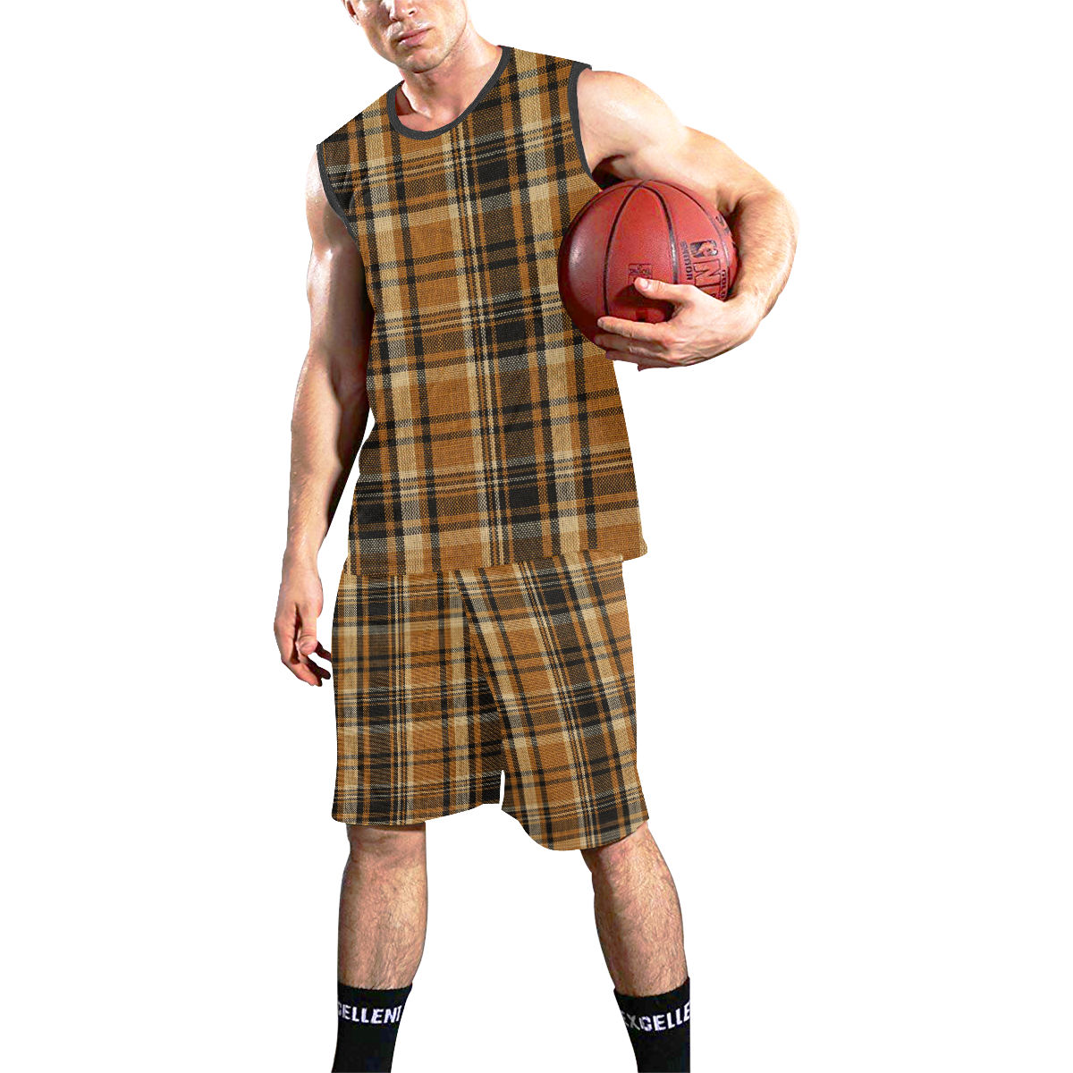 TARTAN DESIGN All Over Print Basketball Uniform