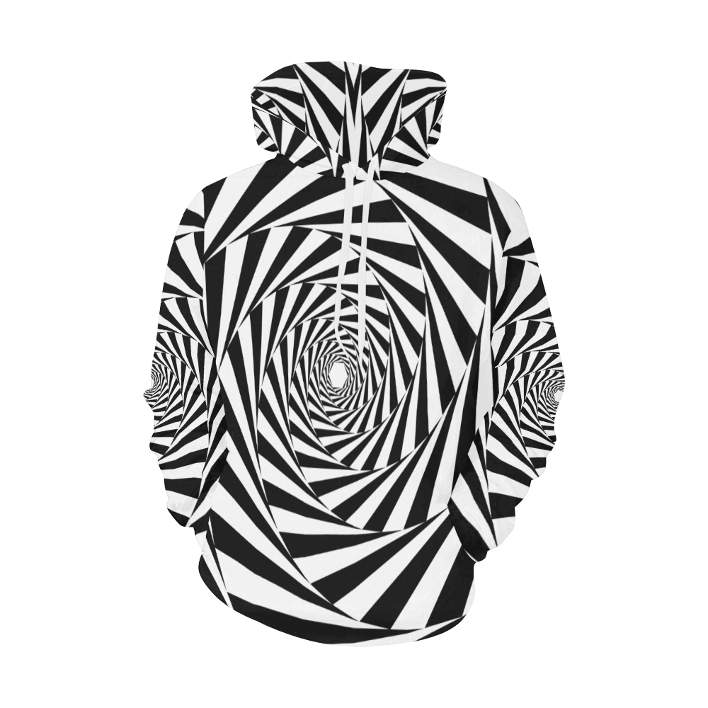 Spiral All Over Print Hoodie for Men/Large Size (USA Size) (Model H13)